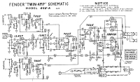 Fender Twin-6G8A - Schematic 